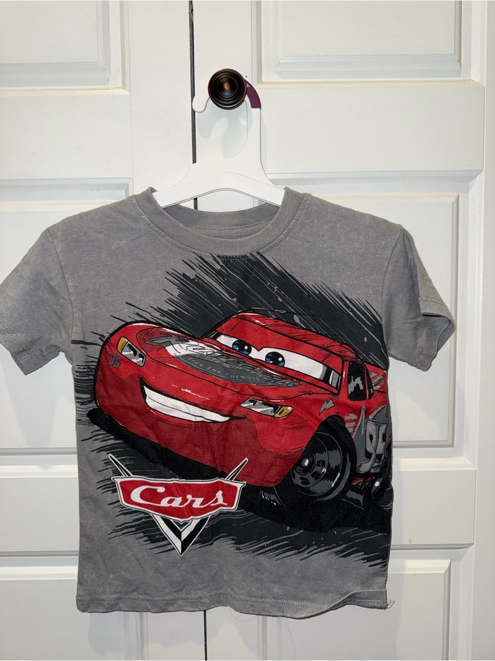 Cars Lightning McQueen Kids T-Shirt - Gray/Red